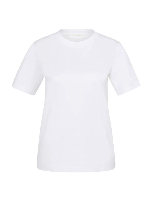Yaya Round neck T-shirt 00000 Pure white
