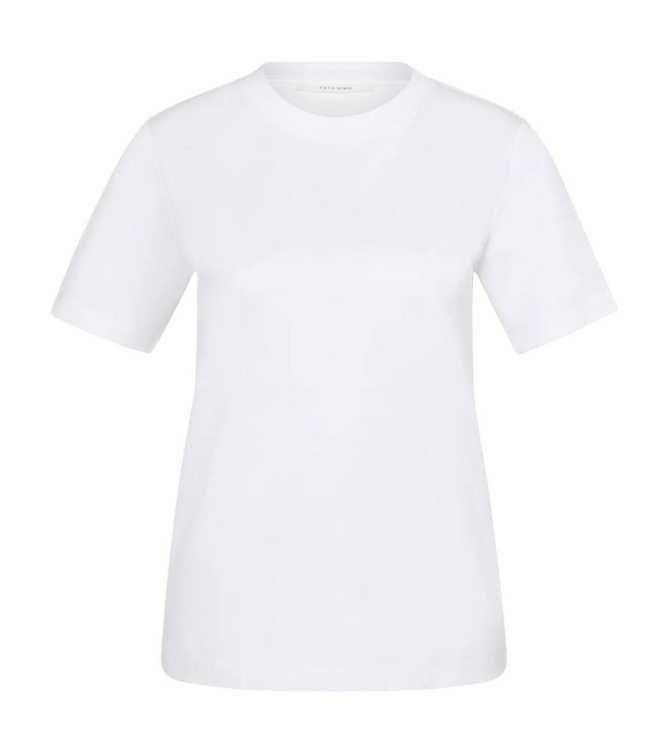 Yaya Round neck T-shirt 00000 Pure white