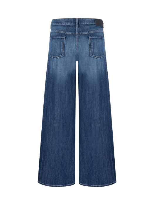 Cambio Palazzo patch 5025 Spring mid blue denim