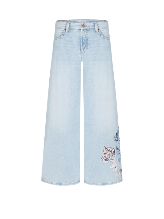 Cambio Palazzo cropped blumenstrick 5313 Cross superbleached