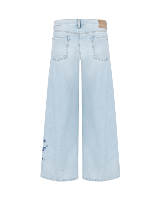 Cambio Palazzo cropped blumenstrick 5313 Cross superbleached