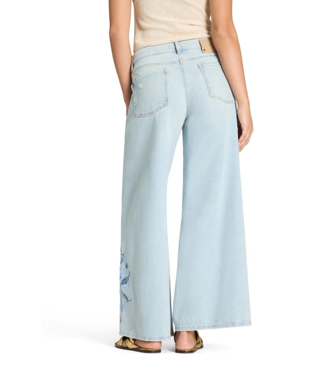 Cambio Palazzo cropped blumenstrick 5313 Cross superbleached