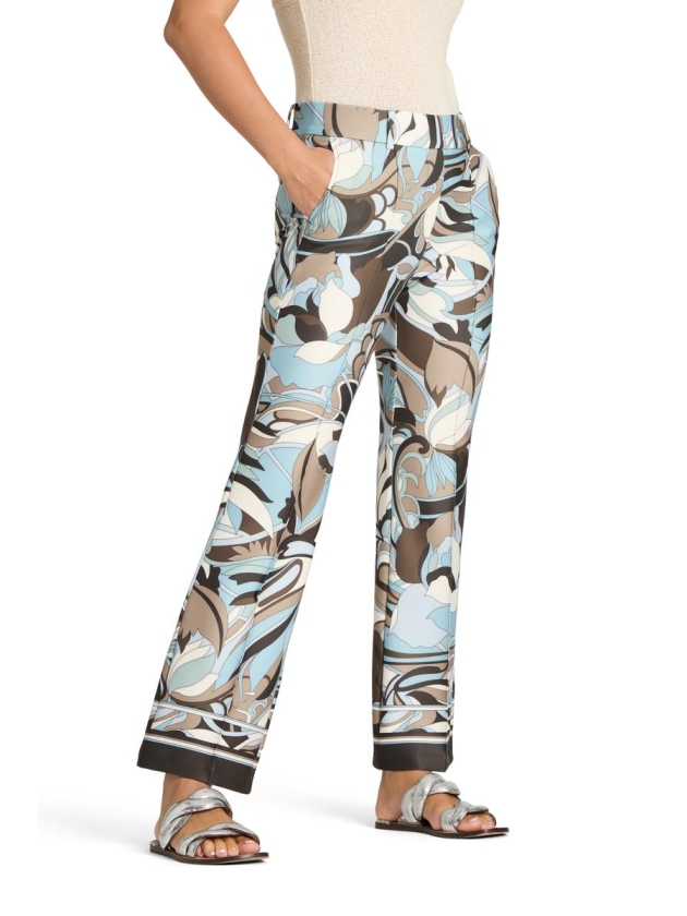 Cambio Francoise cropped 887 Fancy sky/blue/coffe/haze