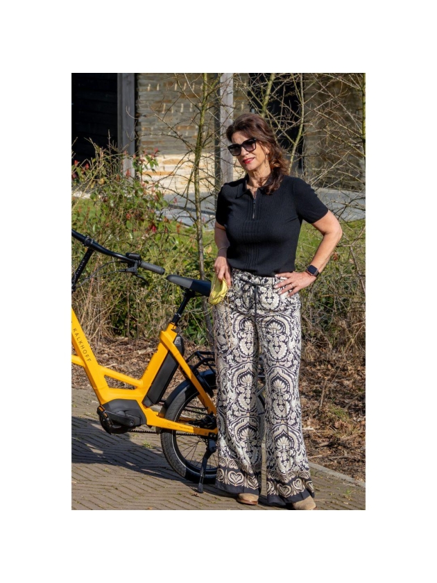 Cambio Adrienne 830 Fancy black/cream sabbia