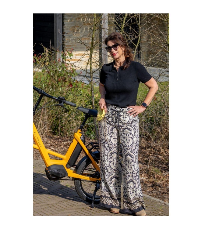 Cambio Adrienne 830 Fancy black/cream sabbia