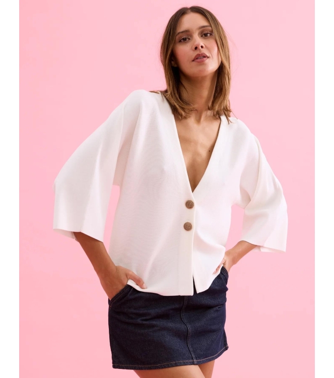 Leo en Ugo TOP AE128 OFF WHITE