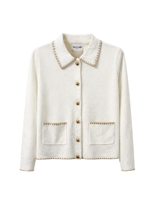 Leo en Ugo TOP AE133 OFF WHITE/GOLD