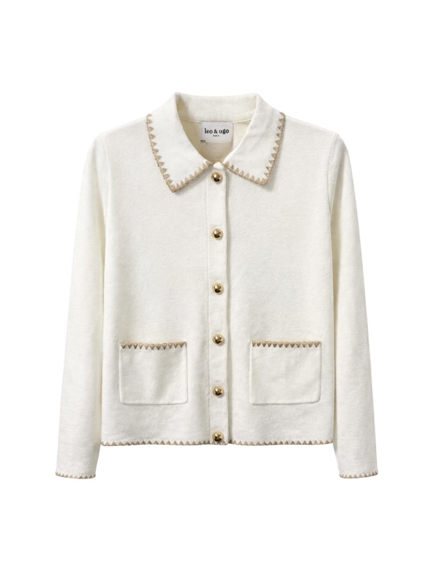 Leo en Ugo TOP AE133 OFF WHITE/GOLD
