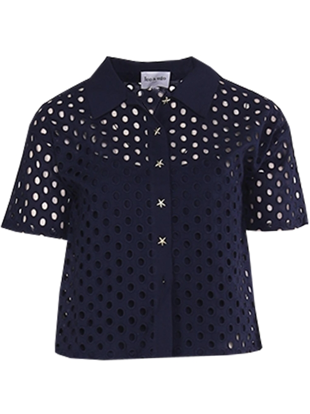 Leo en Ugo SHIRT JE924 NAVY BLUE