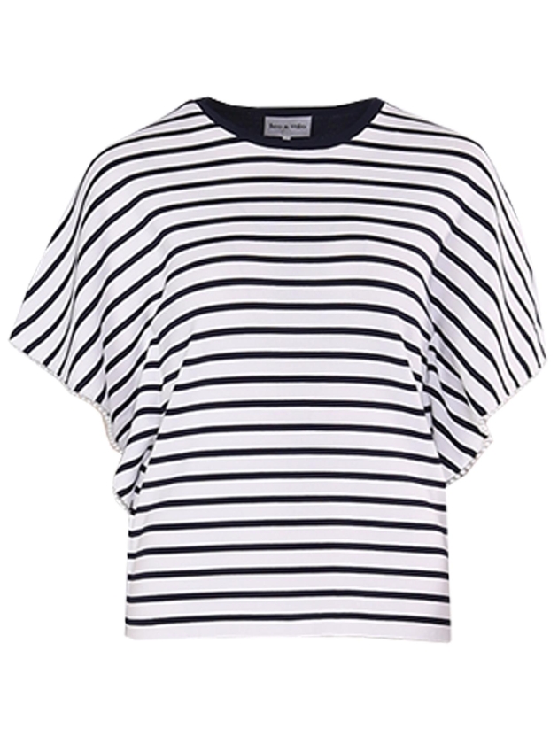 Leo en Ugo TOP ME400 NAVY/WHITE