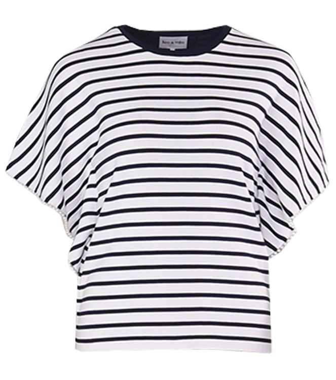 Leo en Ugo TOP ME400 NAVY/WHITE