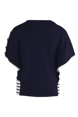 Leo en Ugo TOP ME400 NAVY/WHITE