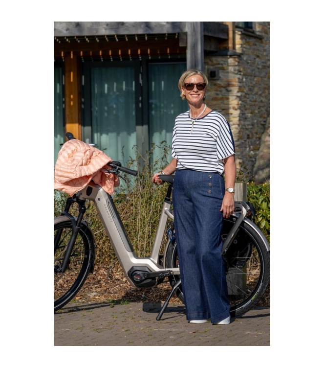 Leo en Ugo TOP ME400 NAVY/WHITE