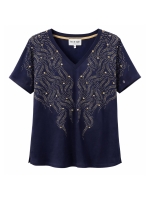 Leo en Ugo TEE SHIRT TEV655 NAVY BLUE