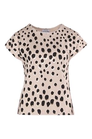 Leo en Ugo TEE SHIRT TEV659 BEIGE/BLACK/GOLD