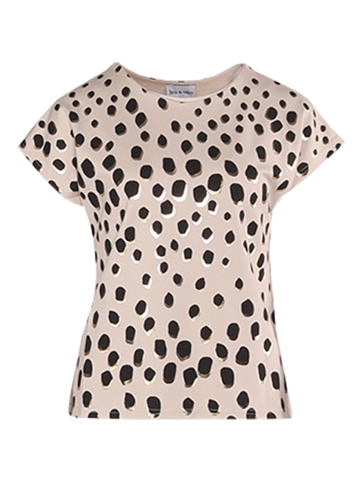 Leo en Ugo TEE SHIRT TEV659 BEIGE/BLACK/GOLD