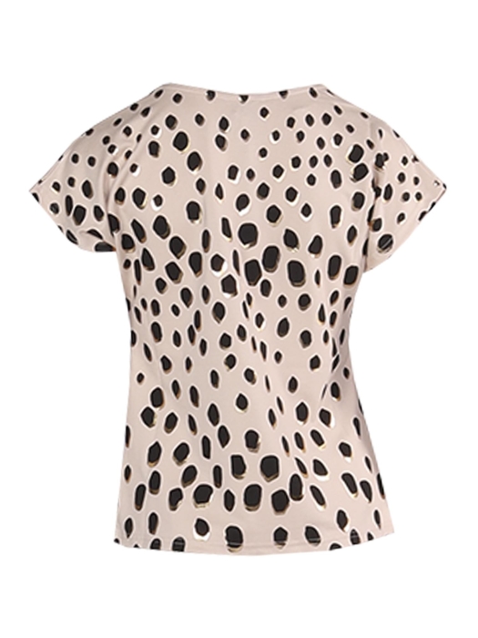 Leo en Ugo TEE SHIRT TEV659 BEIGE/BLACK/GOLD
