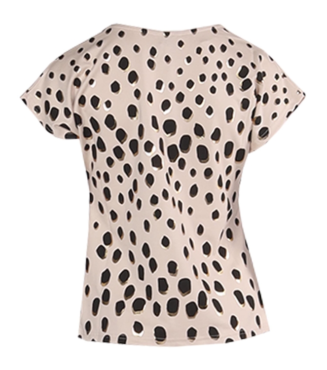 Leo en Ugo TEE SHIRT TEV659 BEIGE/BLACK/GOLD