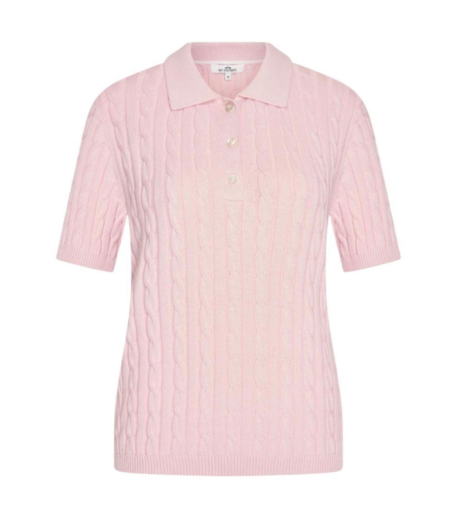 HV Polo Knitted polo HVSAnna Soft Pink