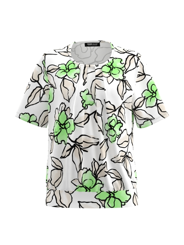 Frank Walder NOSBlusenshirts 837072 Green print