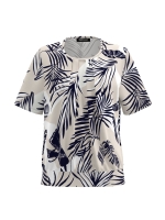 Frank Walder NOSBlusenshirts 739080 Beige/bro print