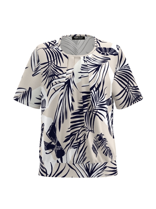 Frank Walder NOSBlusenshirts 739080 Beige/bro print
