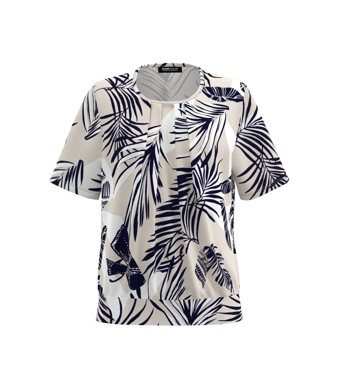 Frank Walder NOSBlusenshirts 739080 Beige/bro print