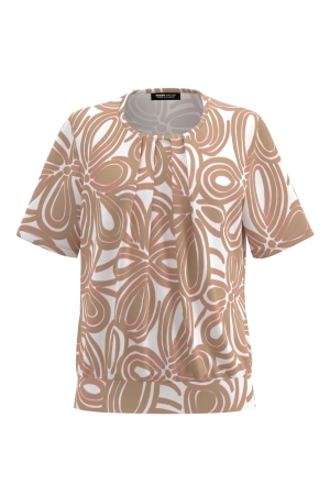 Frank Walder NOSBlusenshirts 929086 Beige/bro print