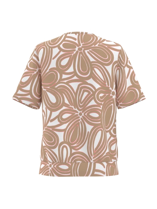 Frank Walder NOSBlusenshirts 929086 Beige/bro print