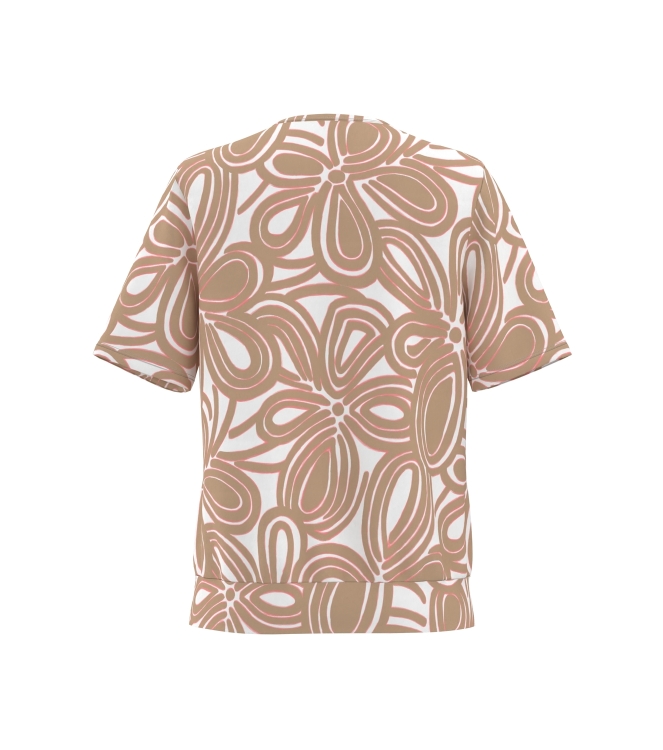 Frank Walder NOSBlusenshirts 929086 Beige/bro print