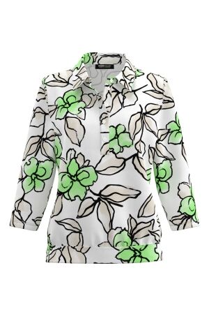 Frank Walder S61Top/TShirt 837072 Green print