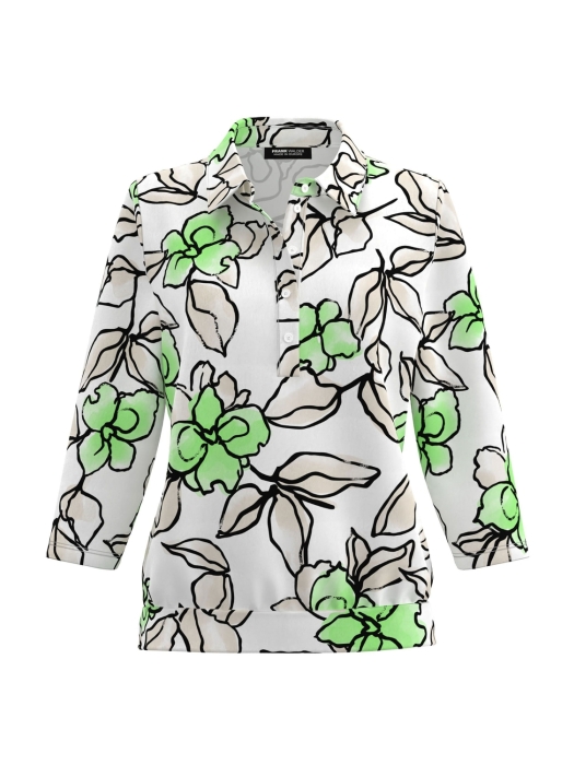Frank Walder S61Top/TShirt 837072 Green print