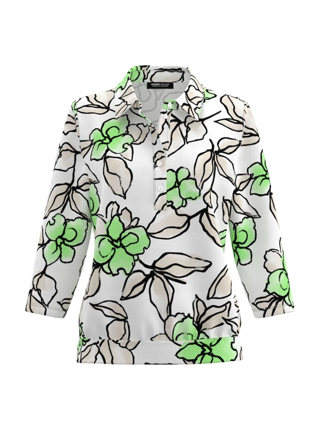 Frank Walder S61Top/TShirt 837072 Green print