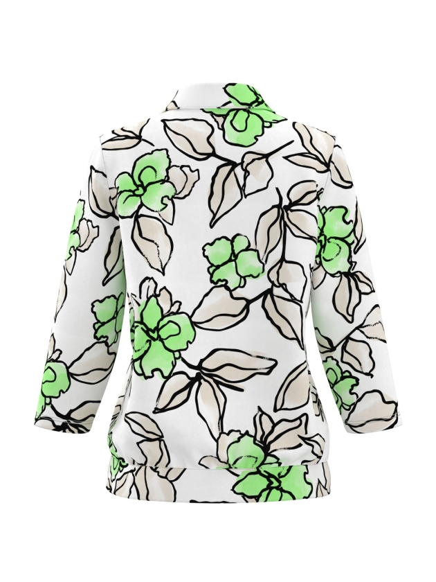 Frank Walder S61Top/TShirt 837072 Green print