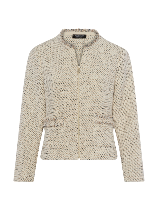 Frank Walder S61Jacke 015086 Beige/brown print