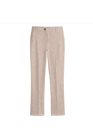 Frank Walder S62Hose 943086 Beige/bro print
