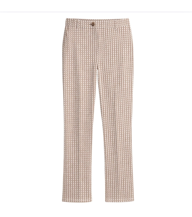 Frank Walder S62Hose 943086 Beige/bro print