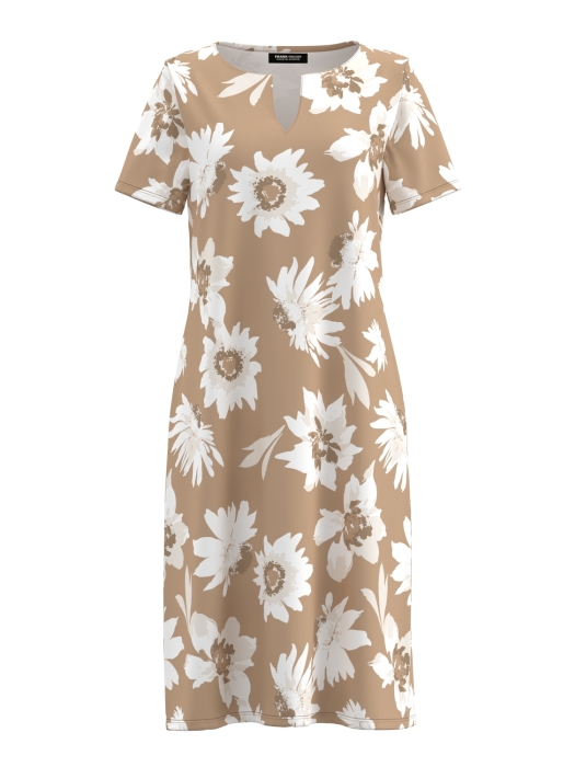 Frank Walder S62Kleid/MT 815086 Beige/bro print