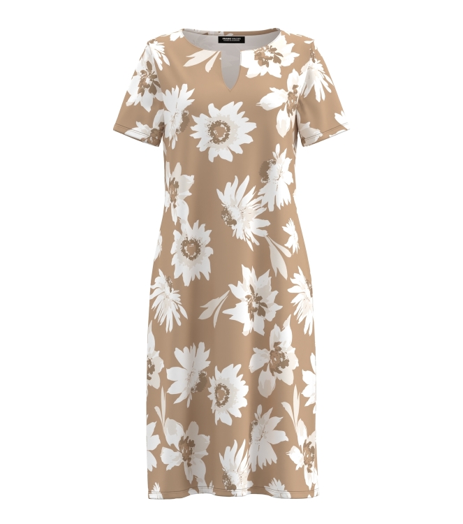 Frank Walder S62Kleid/MT 815086 Beige/bro print