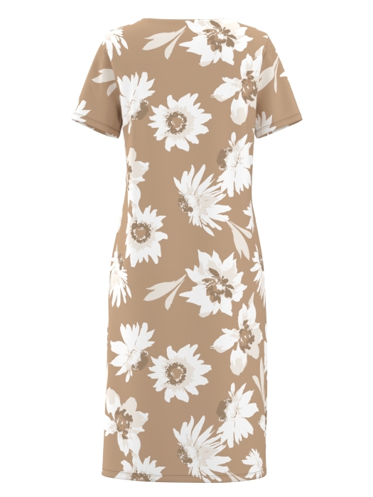 Frank Walder S62Kleid/MT 815086 Beige/bro print
