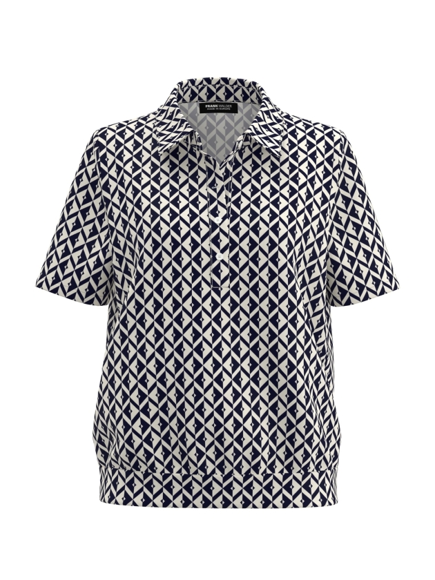 Frank Walder S62Top/TShirt 942059 Blue print