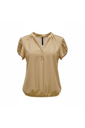 ZIP73 Top Tulip Sleeve Gold Glitter 710-Gold