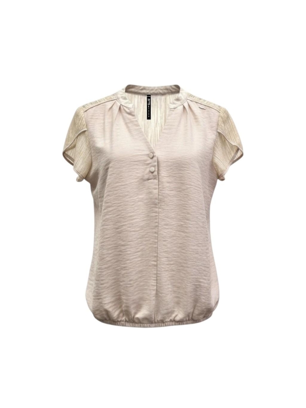 ZIP73 Top Tulip Sleeve Champagne Glow 255-Champagne