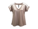 ZIP73 Shirt Cut-out Taupe/Off-white 205-Taupe