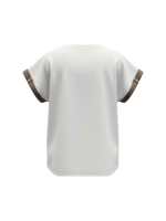 ZIP73 Shirt Cut-out Taupe/Off-white 205-Taupe