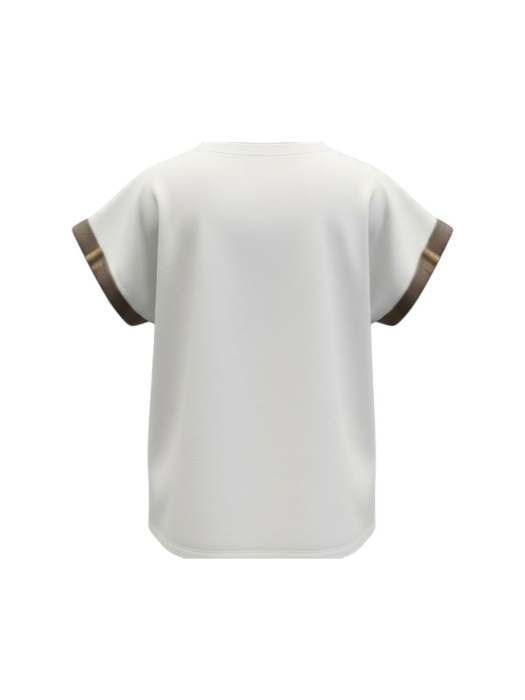 ZIP73 Shirt Cut-out Taupe/Off-white 205-Taupe