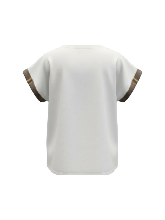 ZIP73 Shirt Cut-out Taupe/Off-white 205-Taupe