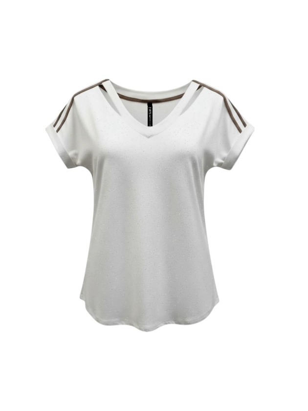 ZIP73 Shirt Cut-out Off-white/Taupe 111-Offwhite