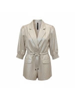 ZIP73 Blazer Drawstring Pinstripe Parachute Sand 190-Sand