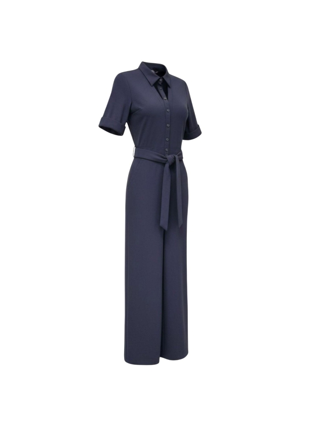 ZIP73 Jumpsuit Cut-out Black 001-Black